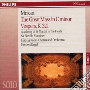 Wolfgang Amadeus Mozart - The Great Mass in C Minor, Vespers K321 cd musicale di MARRINER