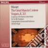 Wolfgang Amadeus Mozart - The Great Mass in C Minor, Vespers K321 cd