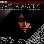 Sergej Rachmaninov / Pyotr Ilyich Tchaikovsky - Martha Argerich: Rachmaninov 3 / Tchaikovsky 1 cd