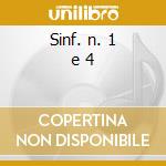 Sinf. n. 1 e 4 cd