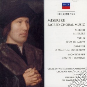 Cleobury / Willcocks - Miserere: Sacred Choral Music cd musicale di Willcocks