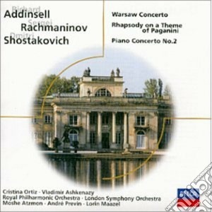 Richard Addinsell / Sergei Rachmaninov / Dmitri Shostakovich - Warsaw Concerto / Rhapsody Theme Paganini / Piano Cto 2 cd musicale di Ashkenazy