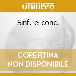 Sinf. e conc. cd