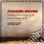 Johannes Brahms - Symphony No.4, Tragic Overture cd
