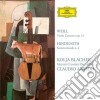 Kurt Weill / Paul Hindemith - Violin Concerto cd
