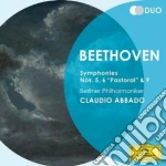 Ludwig Van Beethoven - Symphonies Nos.5, 6 & 9 (2 Cd) cd