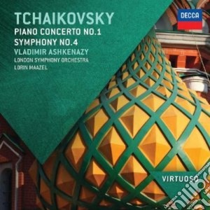 Pyotr Ilyich Tchaikovsky - Piano Concerto No.1, Symphony No.4 cd musicale di Ashkenazy/maazel