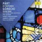 Arvo Part / Henryk Gorecki - De Prufundis, Totus Tuus - Mccreesh cd