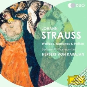 Johann Strauss - Waltzes, Marches And Polkas (2 Cd) cd musicale di Karajan/bp