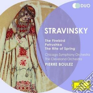 Igor Stravinsky - The Firebird, The Rite of Spring & Petrushka (2 Cd) cd musicale di Boulez/cso/co