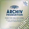 Wenzinger - Music For Viola Da Gamba (4 Cd) cd