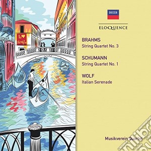 Johannes Brahms / Robert Schumann / Hugo Wolf - String Quartet 3 / String Quartet 1 / Italian Serenade cd musicale di Musikverein Quartet