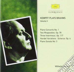 Johannes Brahms - Kempff Plays Brahms Vol. 2 (2 Cd) cd musicale di Kempff, Wilhelm