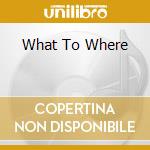 What To Where cd musicale di Michael Gregory