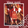 Klaus Nomi - Encore cd