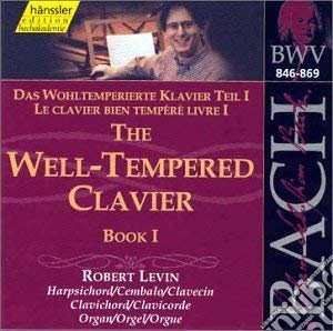 Johann Sebastian Bach - The Well-Tempered Clavier 1 cd musicale di Bach / Levin