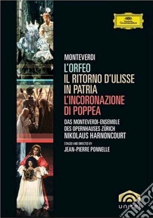 (Music Dvd) Claudio Monteverdi - L'Orfeo, L'Incoronazione Di Poppea, Il Ritorno Di Ulisse In Patria (5 Dvd) cd musicale