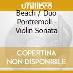Beach / Duo Pontremoli - Violin Sonata cd