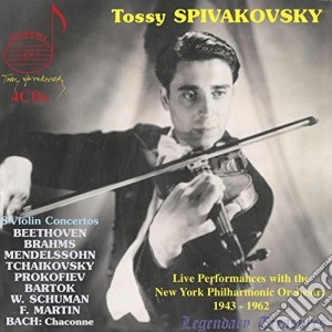 Tossy Spivakovsky: 8 Violin Concertos (4 Cd) cd musicale di J.S. / Spivakovsky Bach