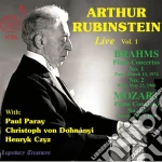 Arthur Rubinstein Live, Vol.1: Brahms, Mozart, Chopin (2 Cd) cd