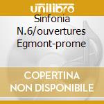 Sinfonia N.6/ouvertures Egmont-prome cd musicale di BEETHOVEN