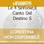 Le 4 Sinfonie;il Canto Del Destino S cd musicale di BRAHMS
