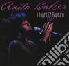 Anita Baker - A Night Of Rapture Live cd