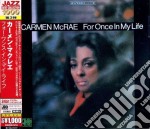 Carmen Mcrae - For Once In My Life