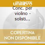 Conc. per violino - solisti italiani cd