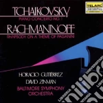 Pyotr Ilyich Tchaikovsky / Sergej Rachmaninov - Piano Concerto No. 1, Rhapsody On A Theme Of Paganin cd