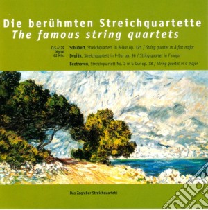 Famous String Quartets: Schubert, Dvorak, Beethoven cd musicale di Zagreber Streichquartett