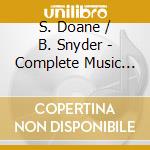 S. Doane / B. Snyder - Complete Music For Cello cd musicale di Bridge Records