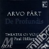 Arvo Part - De Profundis cd