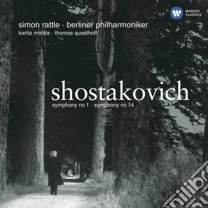 Dmitri Shostakovich - Symphonies Nos.1 & 14 (2 Cd) cd musicale di Simon Rattle