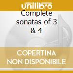 Complete sonatas of 3 & 4 cd musicale di Purcell