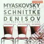Nikolai Myaskovsky / Alfred Schnittke / Edison Denisov - Sinfonietta No 2 /Sonata For Violin / Five Paganini Caprices cd