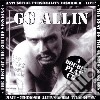 G.G. Allin - The Best Of The Suicide Sessions cd