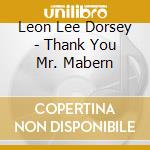 Leon Lee Dorsey - Thank You Mr. Mabern cd