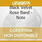 Black Velvet Rose Band - Note cd