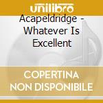 Acapeldridge - Whatever Is Excellent cd
