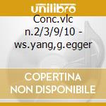 Conc.vlc n.2/3/9/10 - ws.yang,g.egger cd