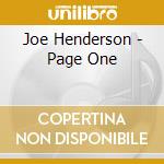 Joe Henderson - Page One cd