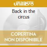 Back in the circus cd musicale di Jonatha Brooke