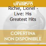 Richie, Lionel - Live: His Greatest Hits cd