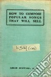 Bob Geldof - How To Compose Popular Songs cd