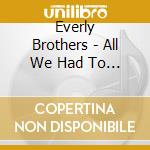Everly Brothers - All We Had To Do Was Dream cd