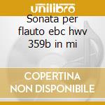 Sonata per flauto ebc hwv 359b in mi cd