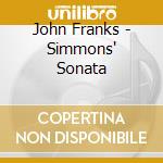John Franks - Simmons' Sonata cd