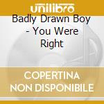 Badly Drawn Boy - You Were Right cd