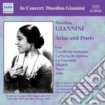 Dusolina Giannini - In Concert: Arie E Duetti cd